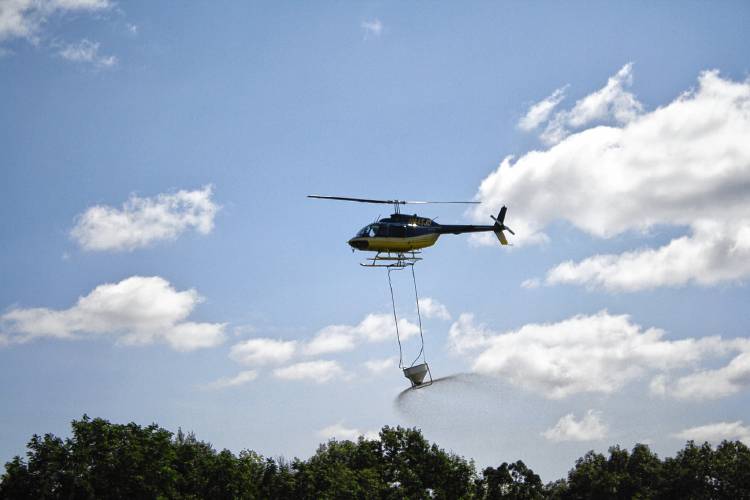 cloud seeding helicopter